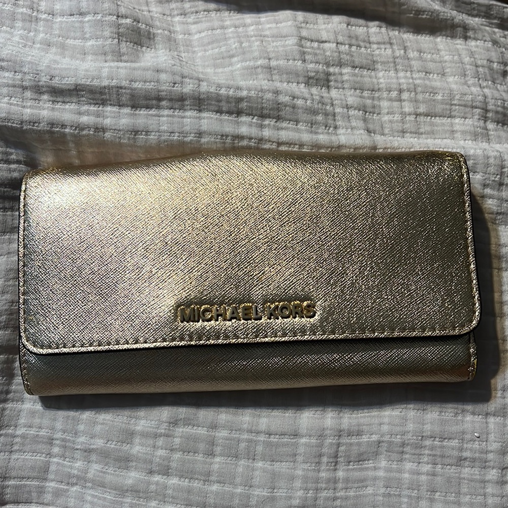 Michael Kors Metallic Gold Wallet